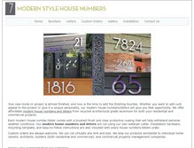 Tablet Screenshot of moderndwellnumbers.com